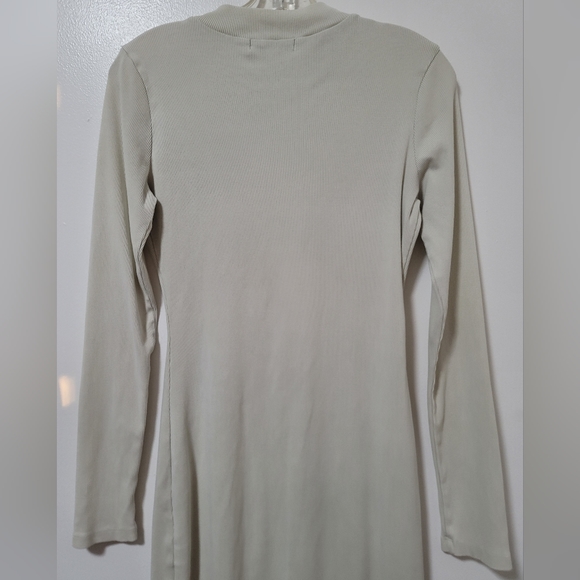 Young Fabulous And Broke Light Green Bodycon Rib Knit Dress Long Sleeve Medium - Picture 9 of 14
